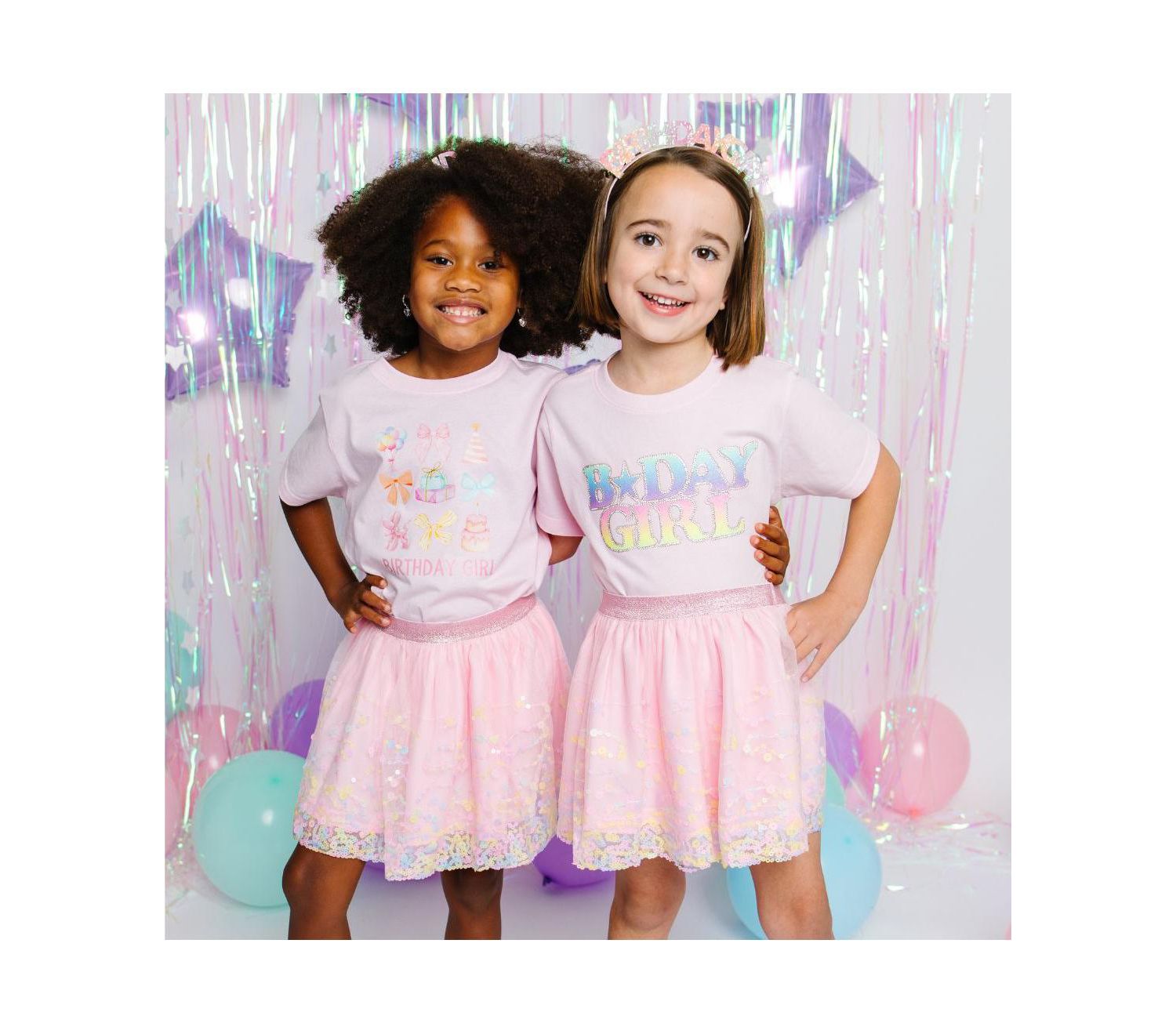 Baby Girls Birthday Cutie Short Sleeve T-Shirt