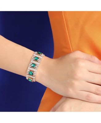 Gold-Plated Stones Bracelet