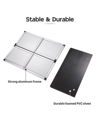 Popup Promotional Counter Table Booth Portable Demo Display Banner Stand 2 Pack