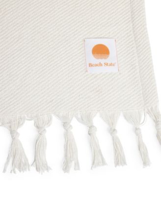 Oceanside Washable Cotton Beach Blanket, 66" x 80"