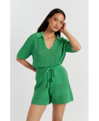 Women's Cotton Crochet Short