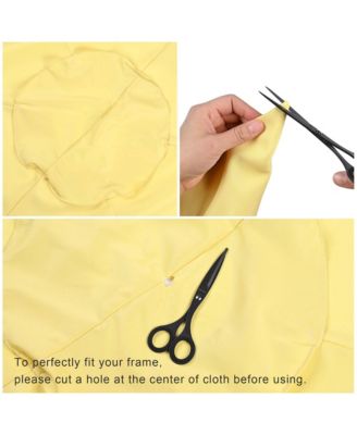 9ft Outdoor Umbrella  Replacement Canopy with 6 Ribs Market Table Top Sunshade Cover Garden Beach Balcony