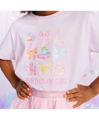 Toddler Girls Birthday Cutie Short Sleeve T-Shirt