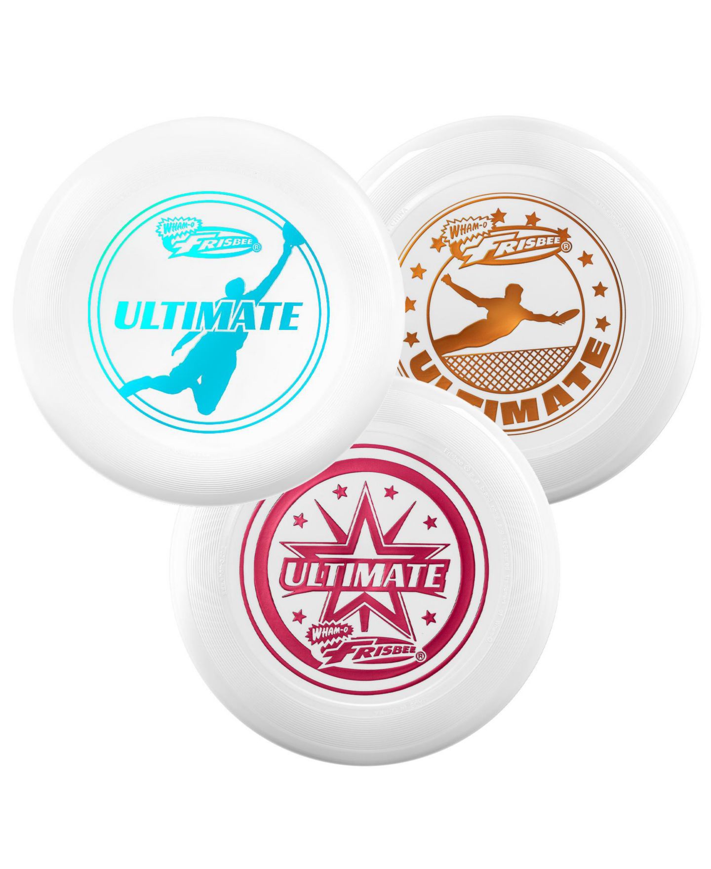 Детские игрушки Wham-o Frisbee Official Ultimate 175g Flying Disc, 10.75 Inch, Professional Training, for Competition and Outdoor Fun - 3 Pack — фото 1
