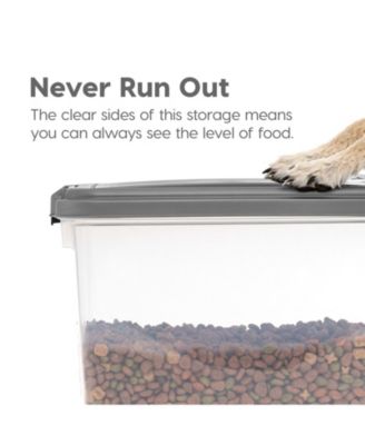 33qt + 12qt Airtight Pet Food Container Combo with Scoop, Gray