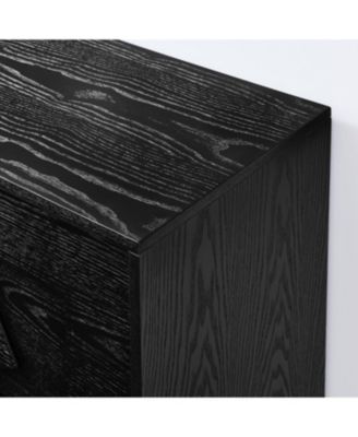 Mid-Century Modern Sideboard Buffet Cabinet - 60" Black