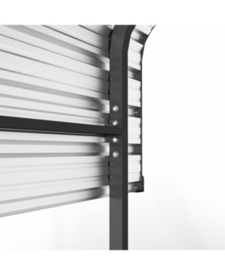 Heavy-Duty Metal Carport - 10x15 FT - Outdoor Garage Shelter