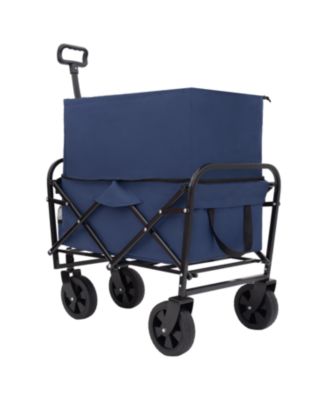 Collapsible Utility Wagon Cart - 225lb Capacity - Dark Blue