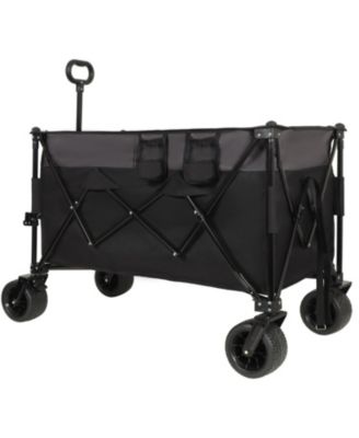 300L Folding Wagon Cart - Heavy Duty, All-Terrain, Black/Gray