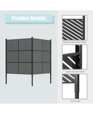 Outdoor Privacy Screen Fence Panels - 47x47" - All-Weather