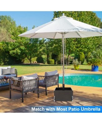 150 Pounds Patio Umbrella Base Stand Wheels Planter Outdoor