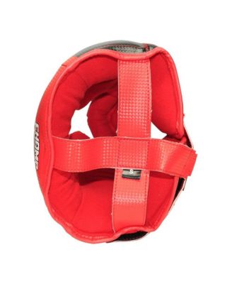 The Champ Boxing Headgear Lightweight, Durable, Adjustable Sparring Gear for Training, Kickboxing, MMA, Muay Thai, Red/Black, Medium