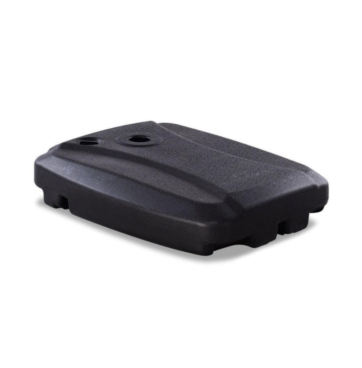60L Plastic Weighted Fill Water Sand Wheel Patio Umbrella Base - Black