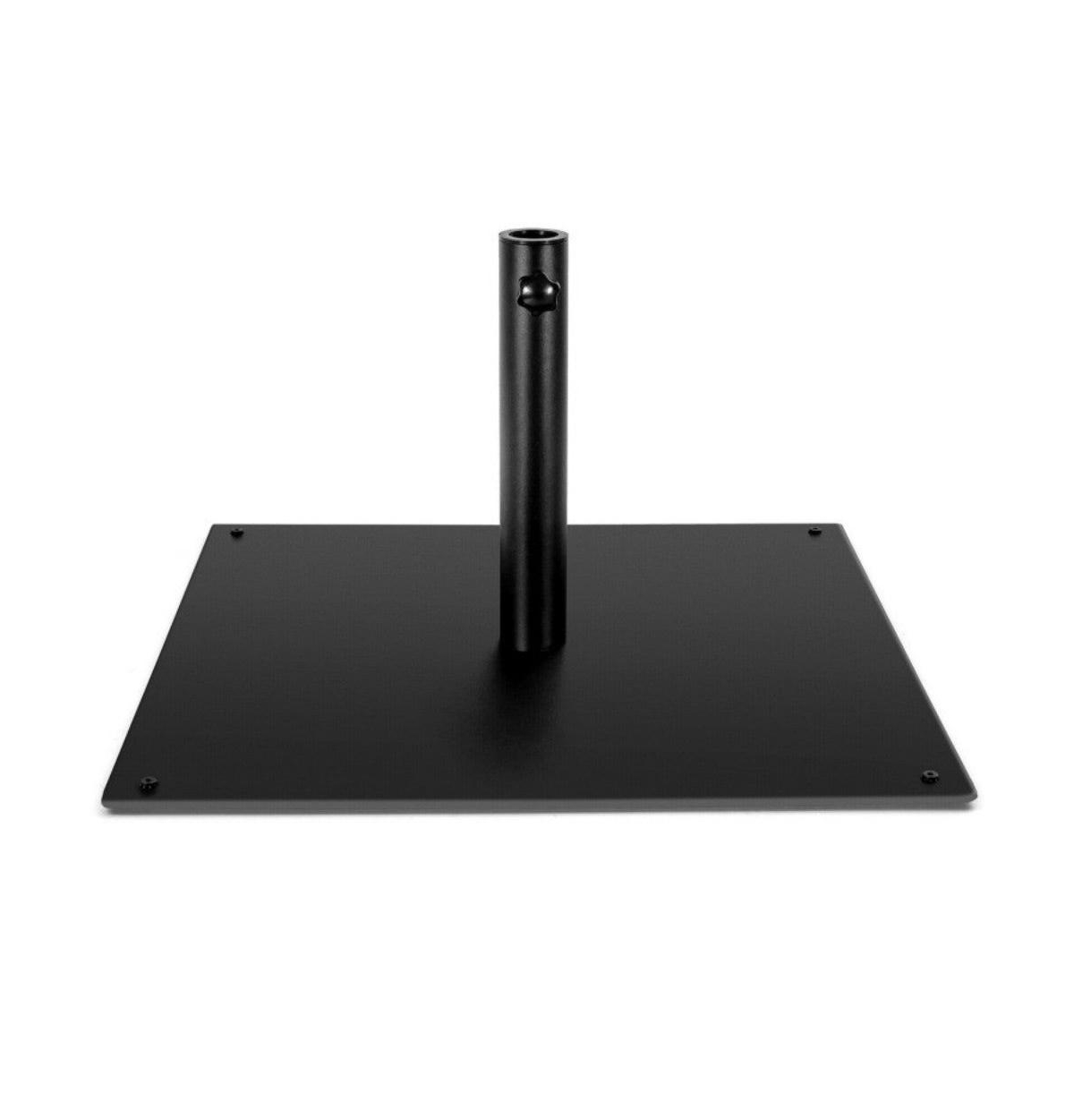 42 Lbs Weighted 25 Inch Square Patio Umbrella Base - Black