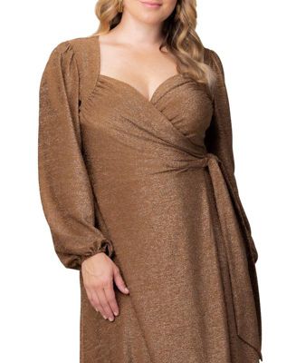 Plus Size Socialite Sweetheart Wrap Dress