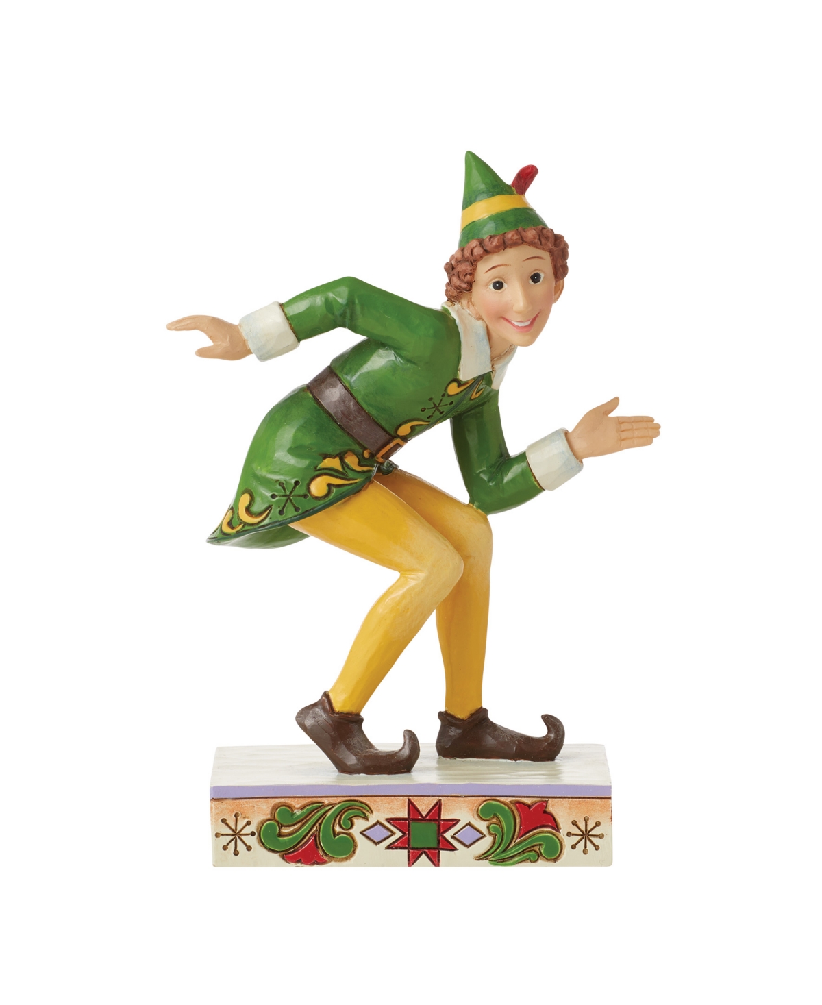 Jim Shore Buddy Elf In Crouching Pose Figurine In Multi
