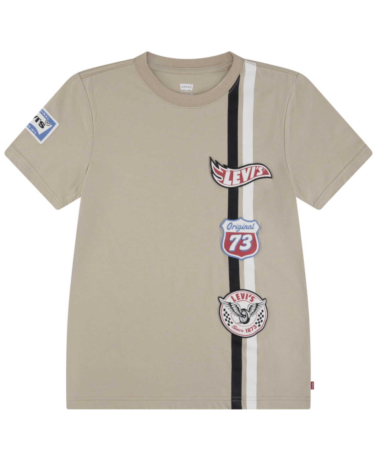 Levi's Big Boys Start Your Engines T-shirt In Neutral