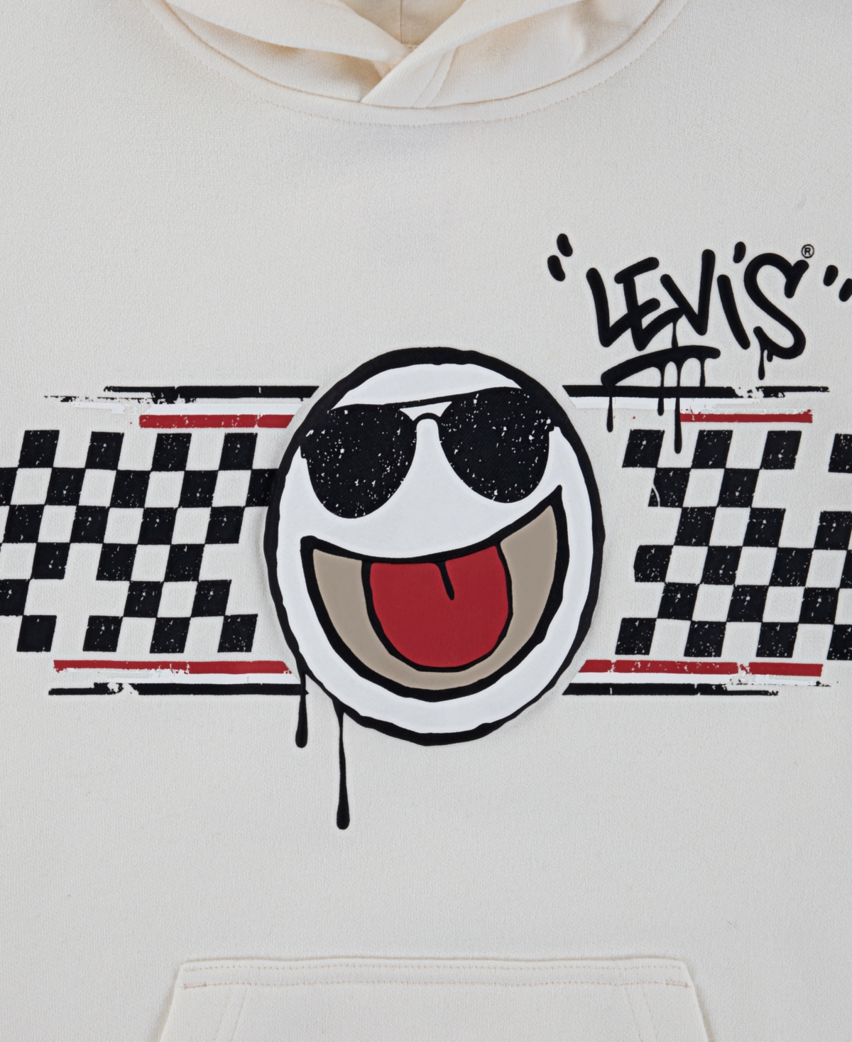 Levi's Big Boys Street Style Hoodie In White