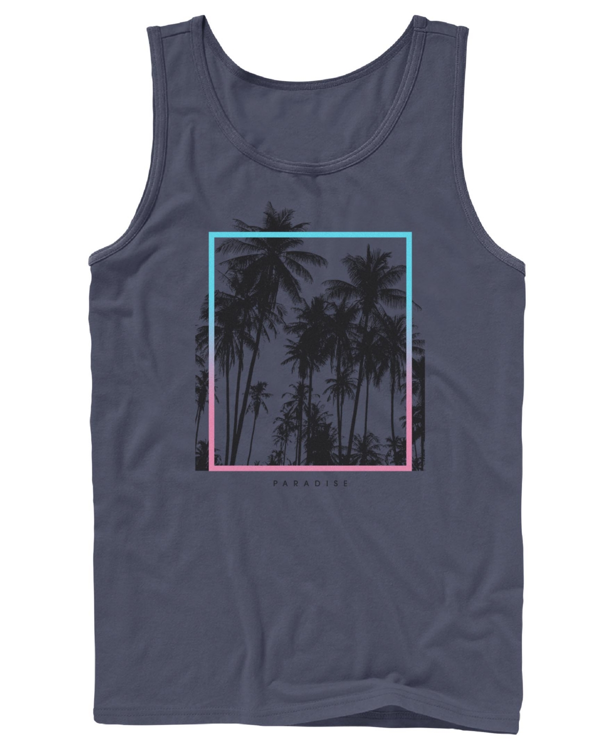 Men's Paradise Palms Tank Top - Navy