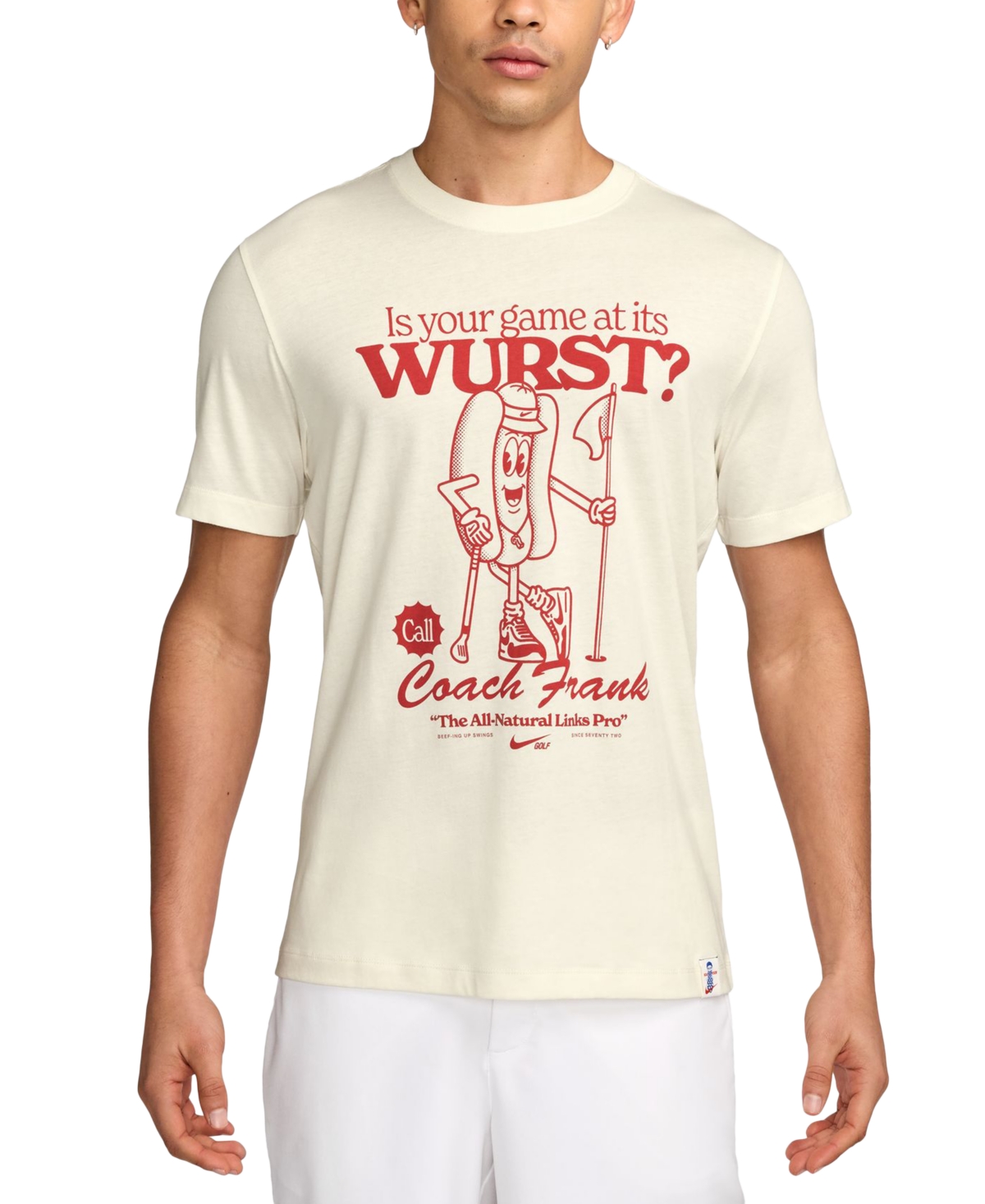 Nike Men's Short Sleeve Graphic Golf T-shirt In Neutral