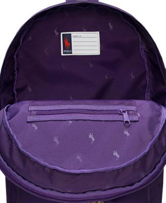 Kids Polo Bear Canvas Backpack