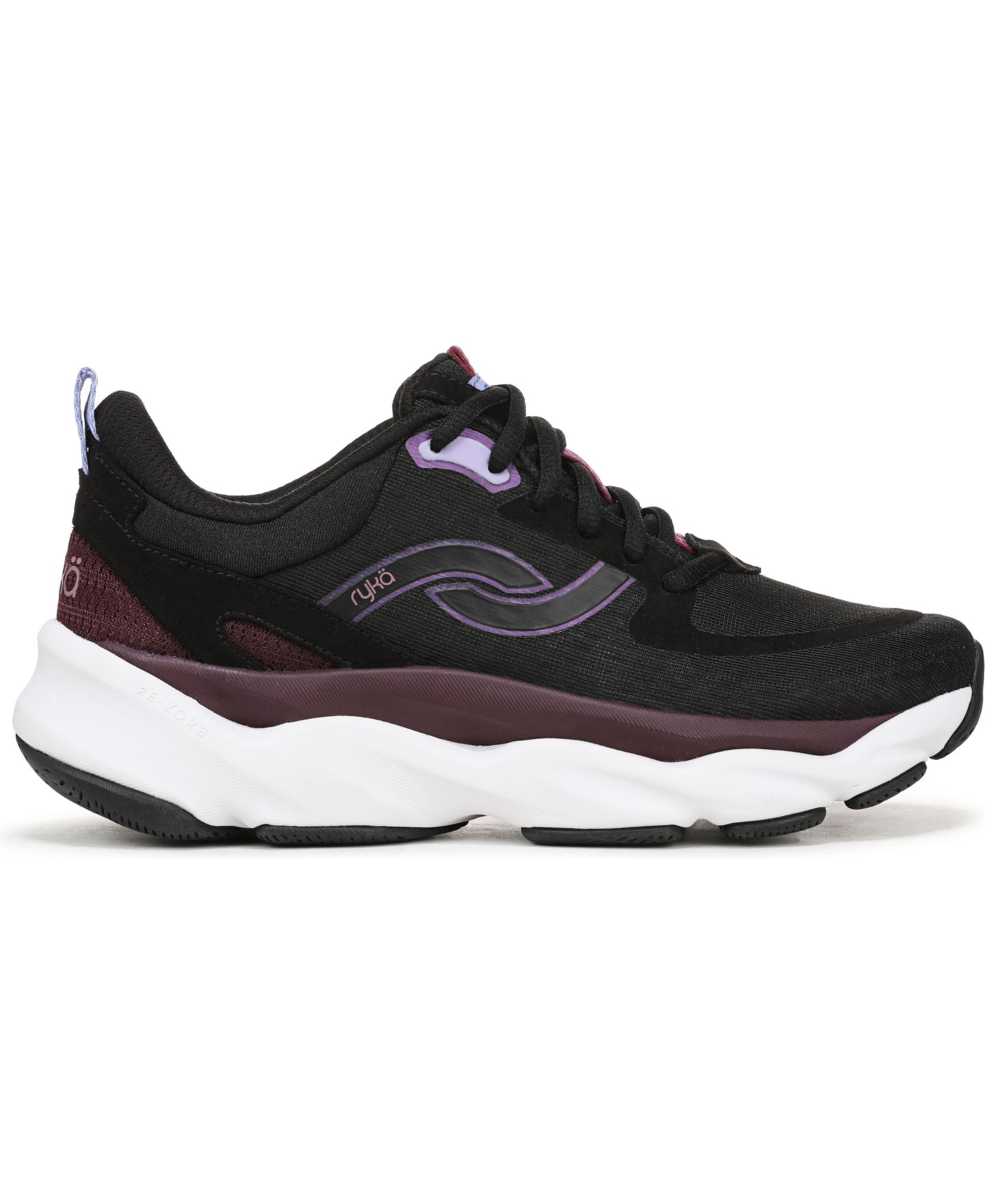Женские кроссовки Ryka Rezorb Max Lace Up Walking, цвет: Чёрный сетчатый — фото 2