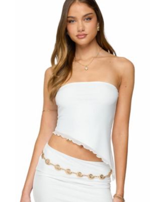 Women's Vivi Mesh Asymmetric Tube Top