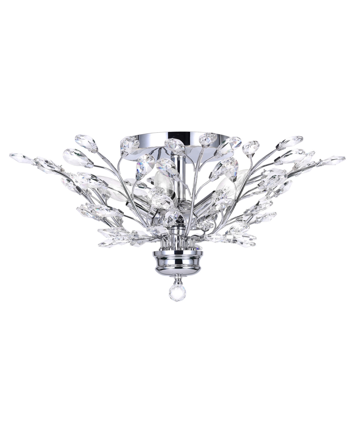 Cwi Lighting 9" Metal Ivy 3 Light Drum Shade Flush Mount