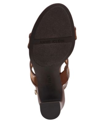 Women's Rhonda Mesh Band Block Heel Dress Sandals