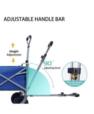 Collapsible Wagon Cart with Wheels & Drink Holders