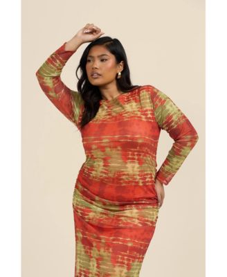 Women's Tye Dye Midi Dress