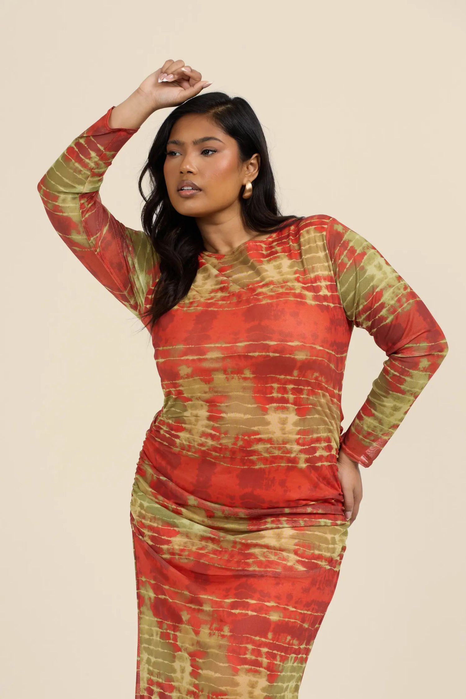 Women's Tye Dye Midi Dress