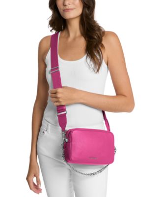 Bryant Medium Leather Double Zip Chain Camera Crossbody