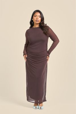 Women's Elegant Mesh Maxi Dress