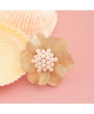 Floral Rhinestone Ring