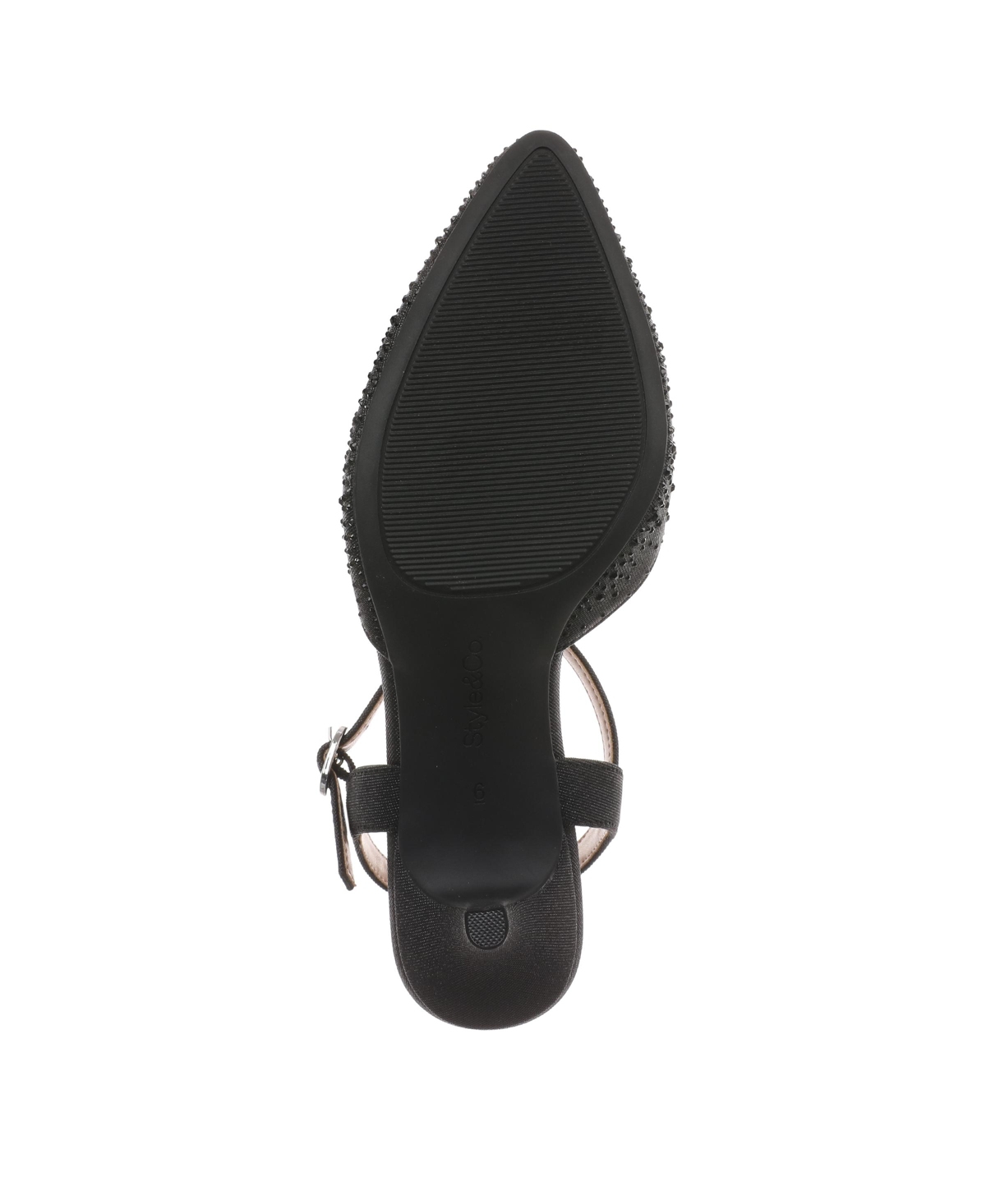 Style & Co Women's Gwenn Evening Shimmer Heel Pumps, Exclusively At Macy's In Black