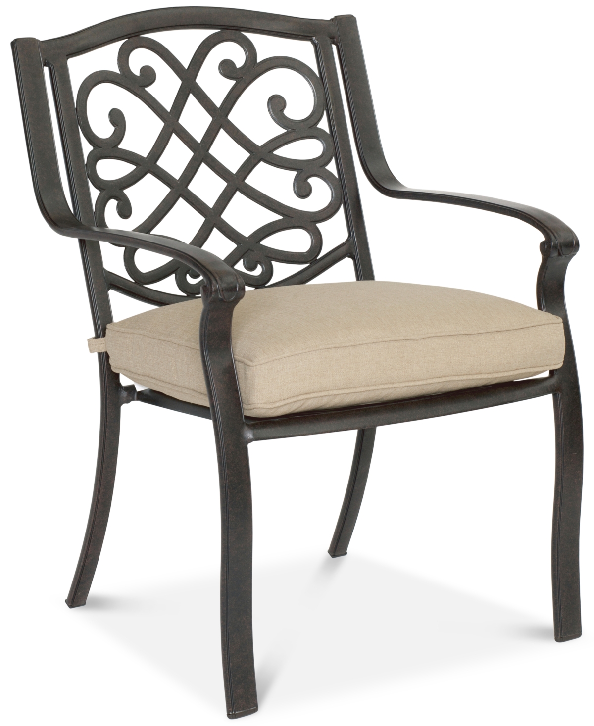 Agio Set Of 4 Park Gate Cast Aluminum Outdoor Dining Chairs, Created