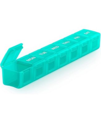 Sukuos Extra Large 7 Day Pill Organizer Easy to Open - Cyan