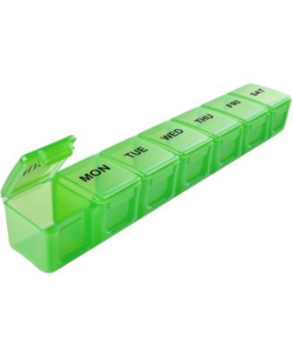 Sukuos Extra Large 7 Day Pill Organizer Easy to Open - Green