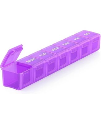 Sukuos Extra Large 7 Day Pill Organizer Easy to Open - Purple