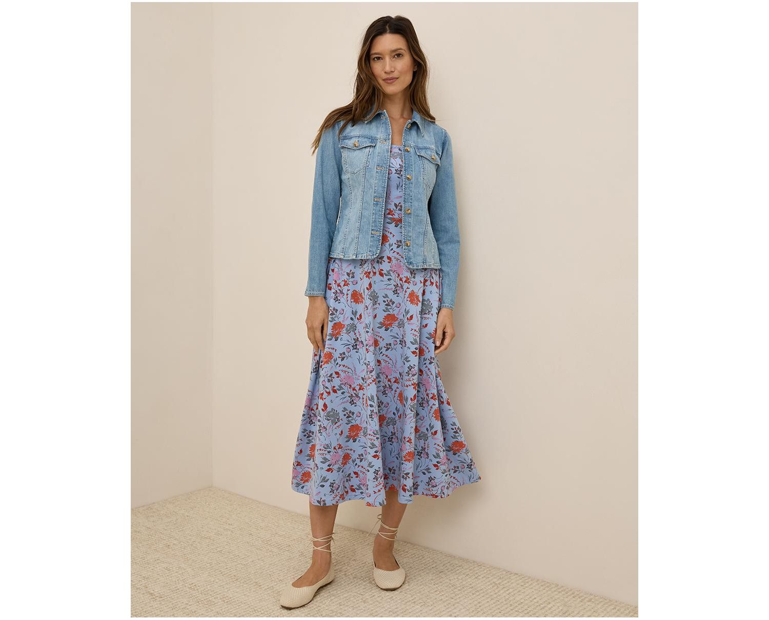 Women's Fit & Flare Midi Dress