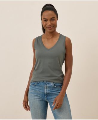 Women's Organic Cotton Softspun V-Neck Tank