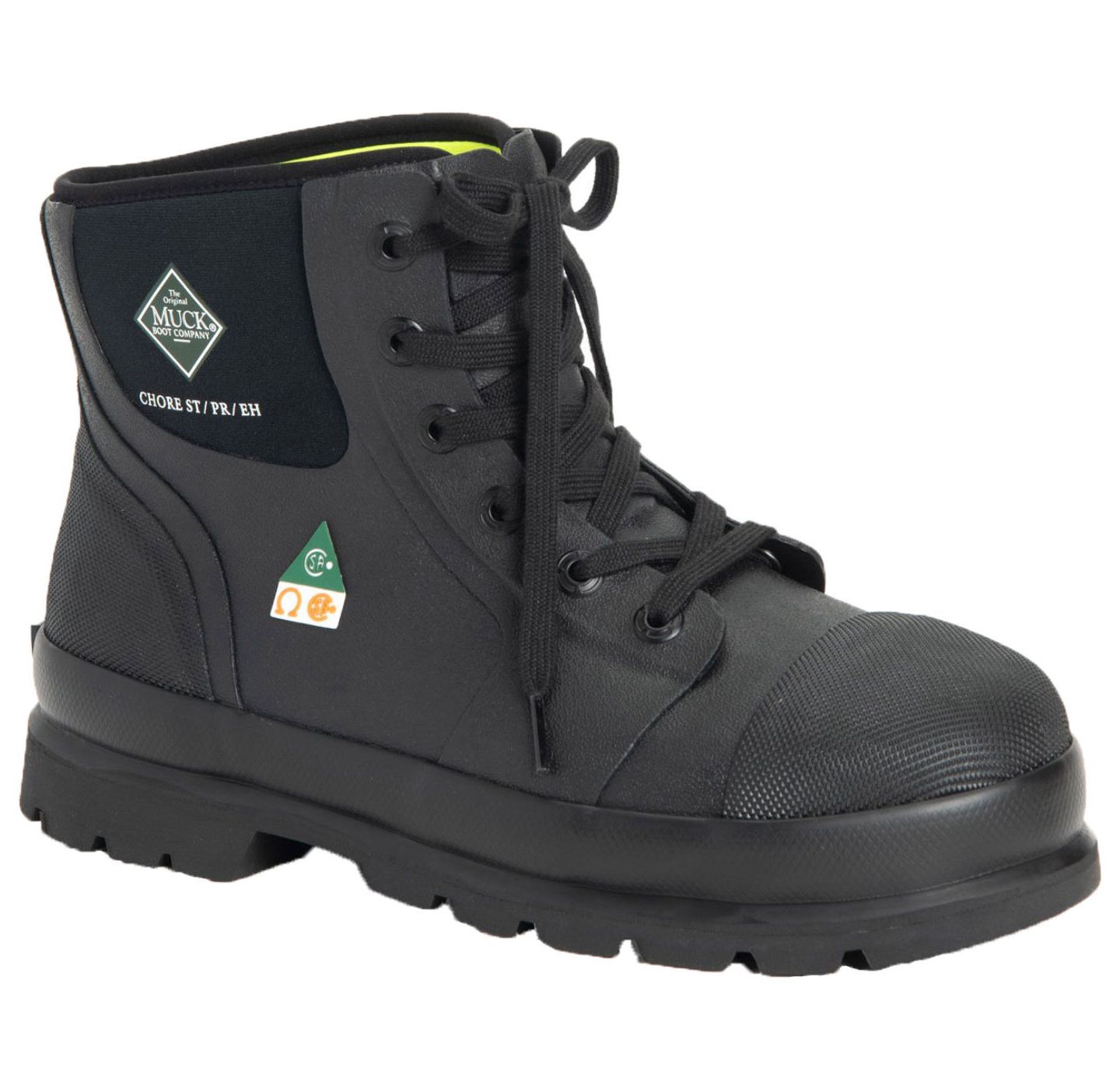 Мужские ботинки MUCK Chore Classic 6" CSA Steel Toe, цвет: Чёрный — фото 5