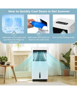 3-in-1 Evaporative Portable Air Cooler Fan with Remote Control