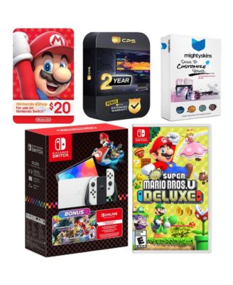Switch OLED Console Mario Kart 8 Bundle with New Super Mario Bros.