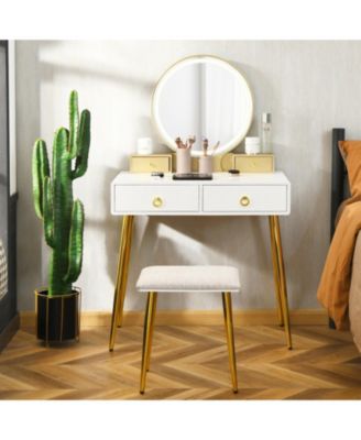 Vanity Table Set with Mirror