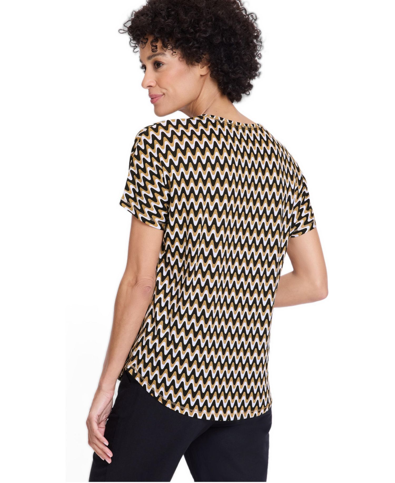 Women's Waved Striped T-Shirt
