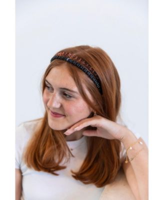 Thin Wavy Headband Set - Black + Clear