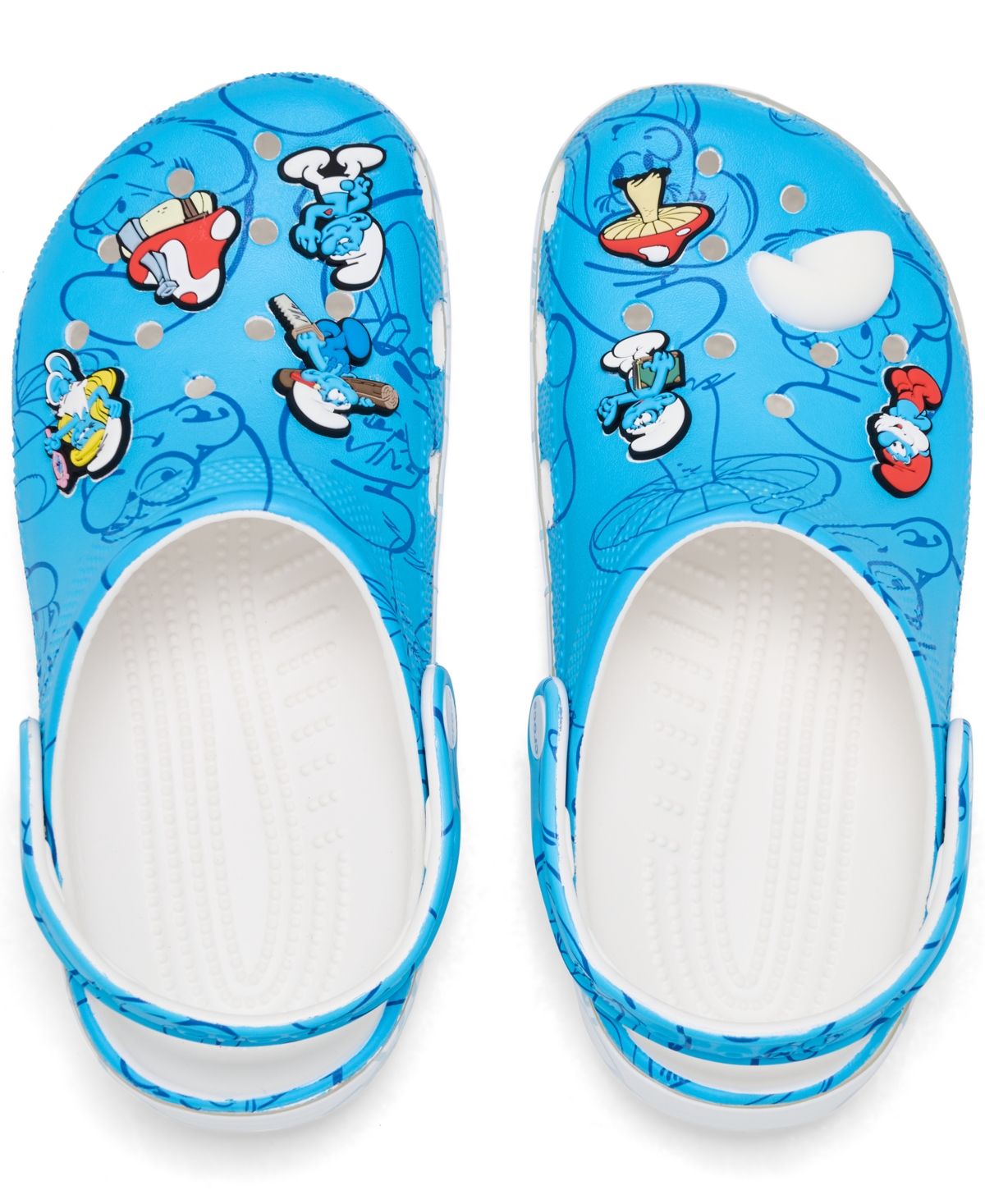 Crocs X Smurfs Big Kids' Classic Clogs From Finish Line