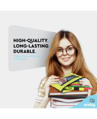 Pink Pencil Pouch For 3 Ring Binder, Zippered Binder Pencil Pouches, 3 Ring Pencil Pouch for Binder, Pencil Case for Binder, Large Pencil Bags for School, Home, and Office.